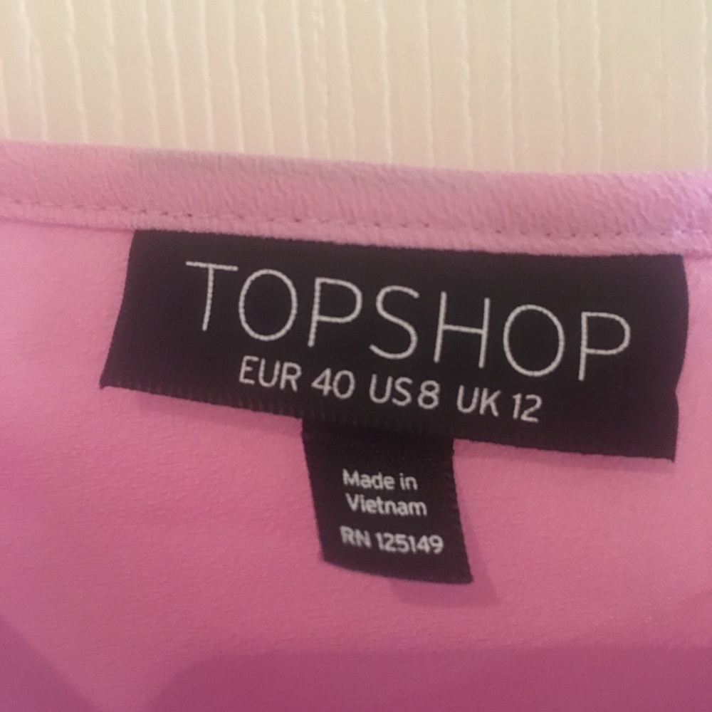 💜Topshop Pink drape front cami - Picture 5 of 5